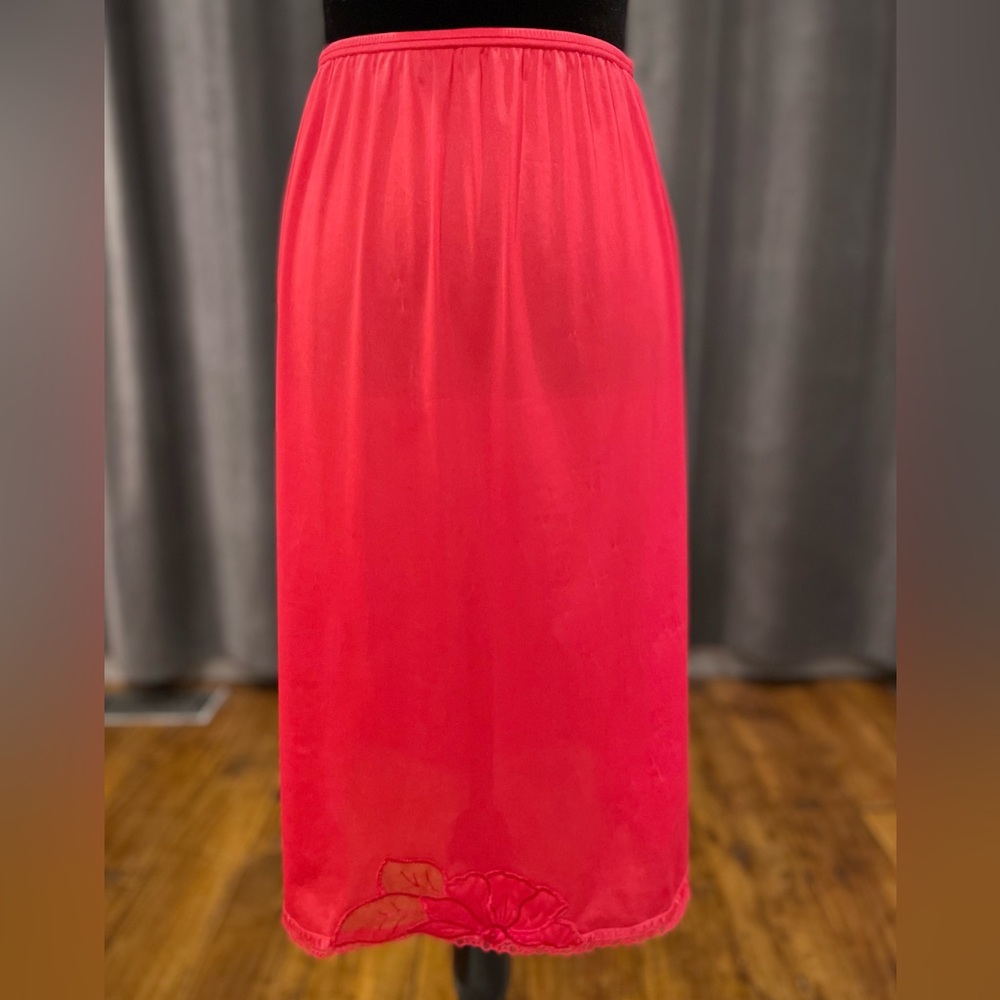 Vintage Patricia red half slip skirt